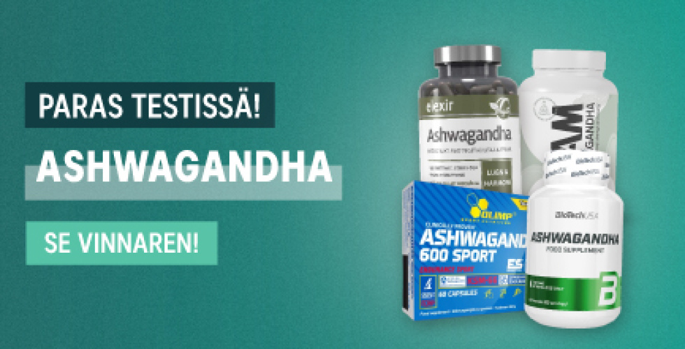 Paras Ashwagandha - Testivoittaja 2024